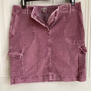 J. Jill Mauve Mini Skirt
